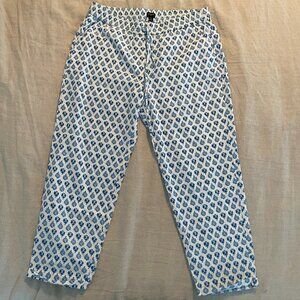 J CREW Factory Linen-Cotton Drawstring Pant EUC -  Size 12